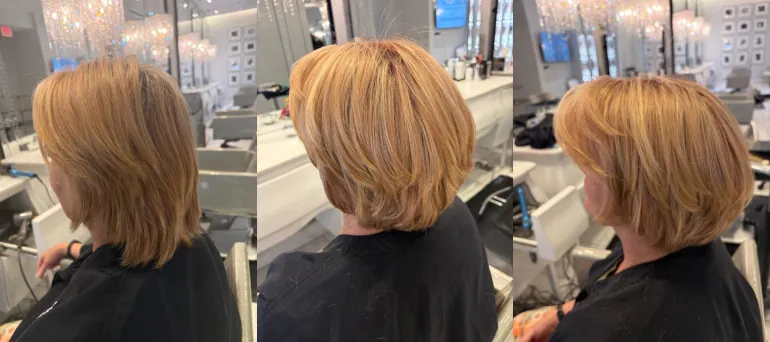 Layers, Haircut, Blow-dry, and Style preview